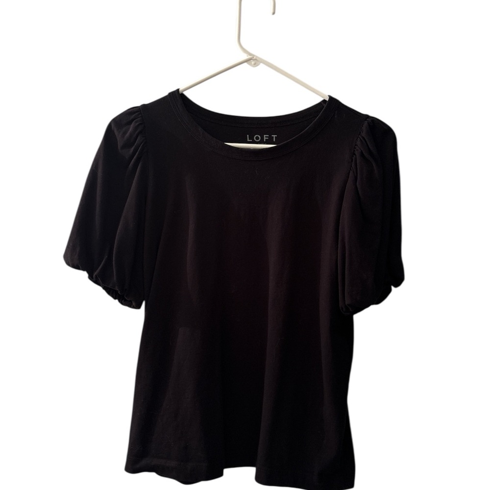 LOFT Black Short Sleeve Top